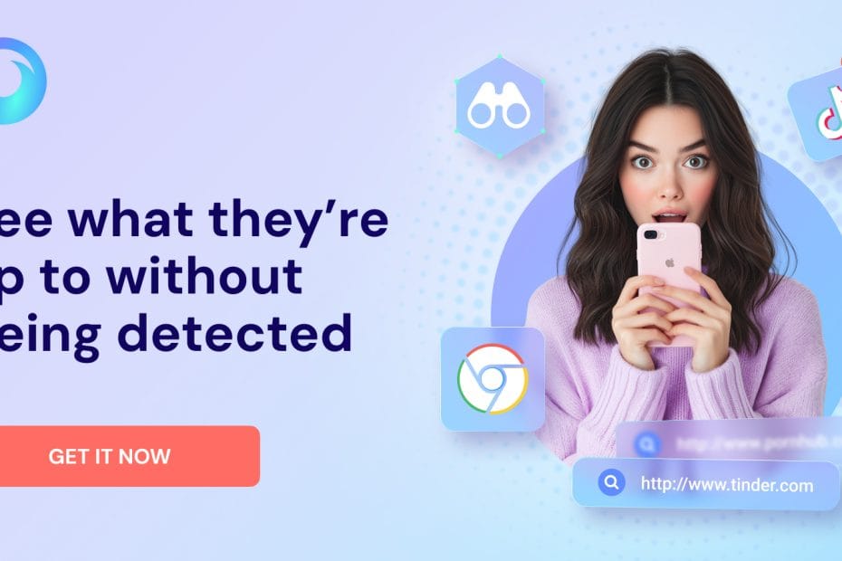 Phone monitoring dashboard illustration for parental and authorized device tracking