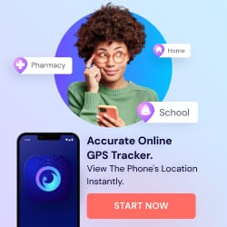 GPS tracking illustration for parental control and company device visibility