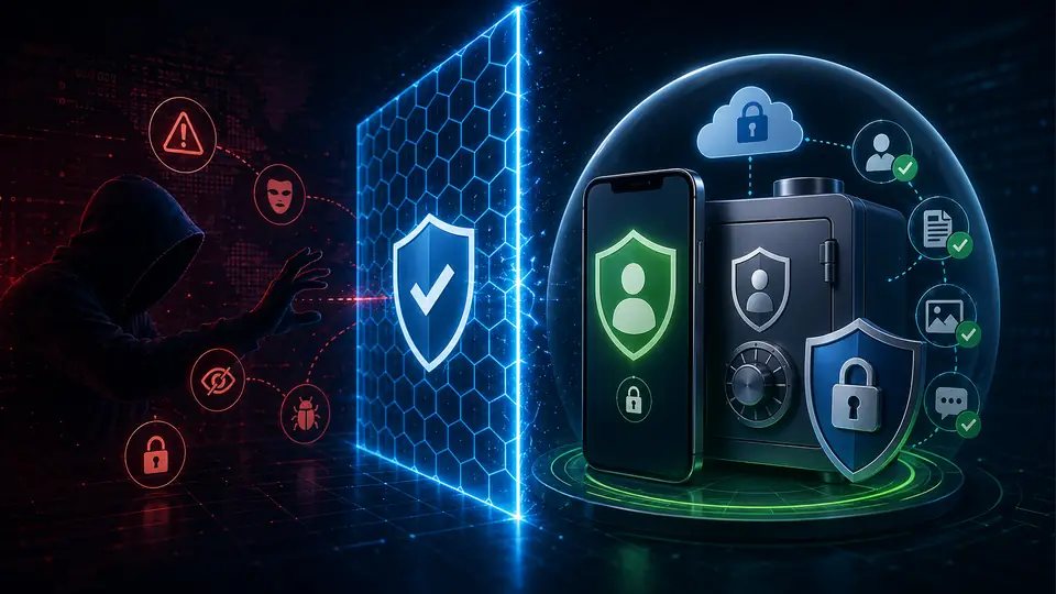 Cell phone hacker scam blocked by digital security firewall